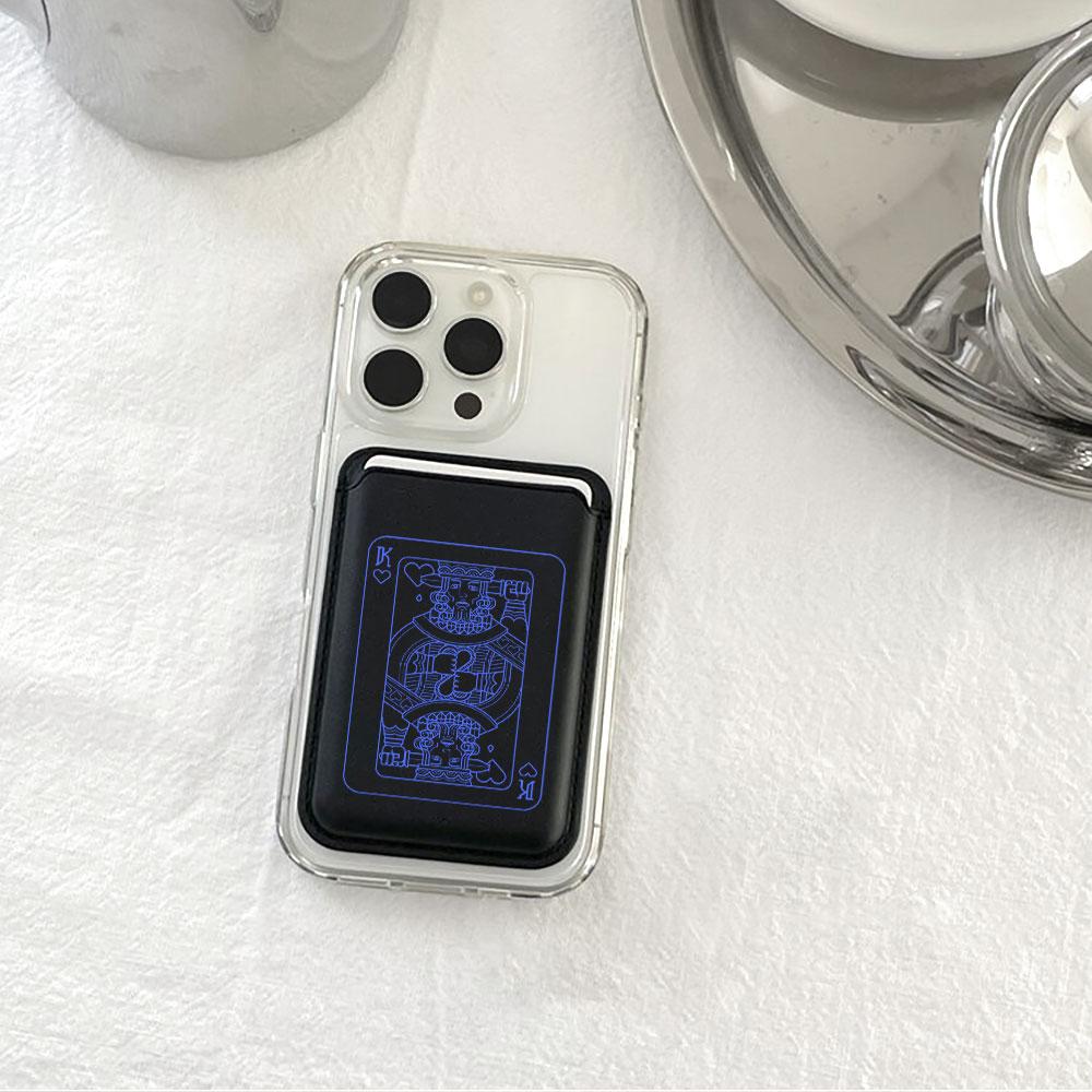 Дизайн с игральными картами Для кошелька MagSafe Магнитный держатель для карт Чехол для телефона Для iPhone 16 13 16 15 12 14 17 Pro Max Чехол 16E 15 Plus Чехол