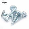 100Pcs Adjustable Step Double Handle High Head Knurled Screw M3*18