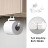 Kitchen Paper Roll Holder Bathroom Toilet Pape Storage Rack Towel Rack Cabinet Rag Hanging Holder Self-adhesive Kitchen Hook