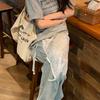 Mesh Lace-up Midi Dress Transparent Lace Underskirt Slips Apron Long Skirt Lace Petticoat  Girls