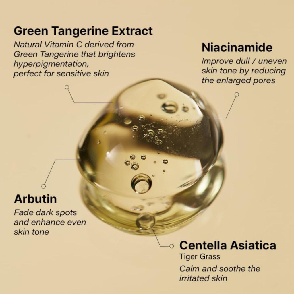 Goodal Green Tangerine Vita C Сыворотка для ухода за темными пятнами 40 мл+Сыворотка для загара 50 мл+Крем 50 мл