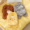 Autumn and Winter Dog Warm Thickened Funny Small Animal Four-legged Fleece Teddy Small Dog Cat Pet Dog Clothes