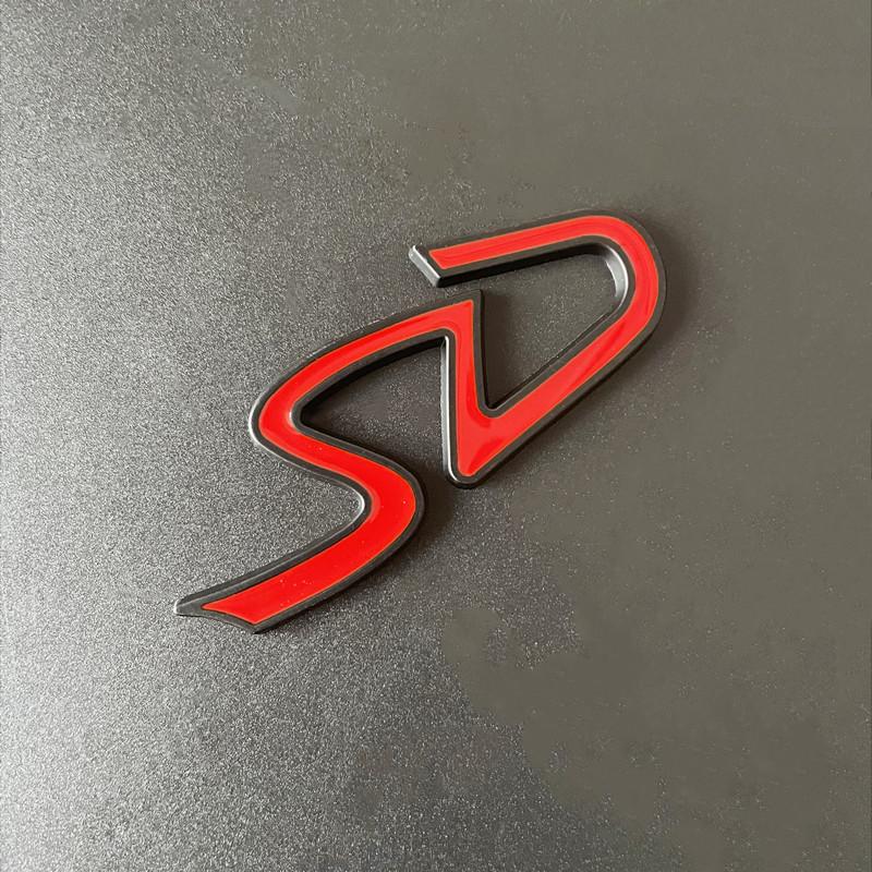 3D Metal SD D Logo Badge Emblem JMVGD0 Car Rear Trunk Sticker Decals For Mini Cooper D SD Clubman Countryman F54 F55 F56 F60 R55 R60