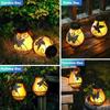 Outdoor Solar Retro Flame Lamp Garden Simulation Outdoor Garden Landscape Villa Waterproof Decorative Hanging Lantern