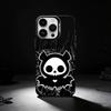 Cute Skelanimals Dog dark Phone Case For iPhone 17,16,15,14,13,12,11 Plus,Pro Max,XS,Colored silver phone case