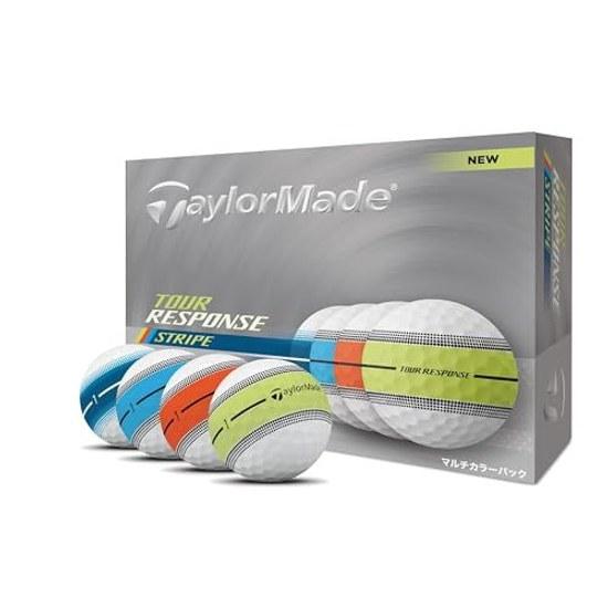 Taylor Made Golf Ball TMJ25 Tour Resp Stripe Neon Yellow JPN dz Response