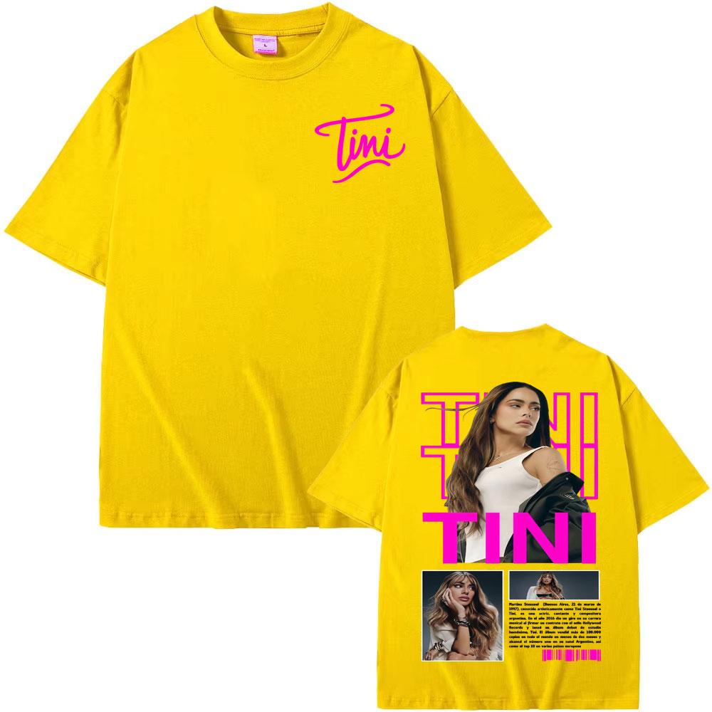 Tini Stoessel Futtura Album 2025 Cover T Shirts Unisex Women Clothing Aesthetic Fashion Tshirts Cotton Casual Short Sleeve Tshirt