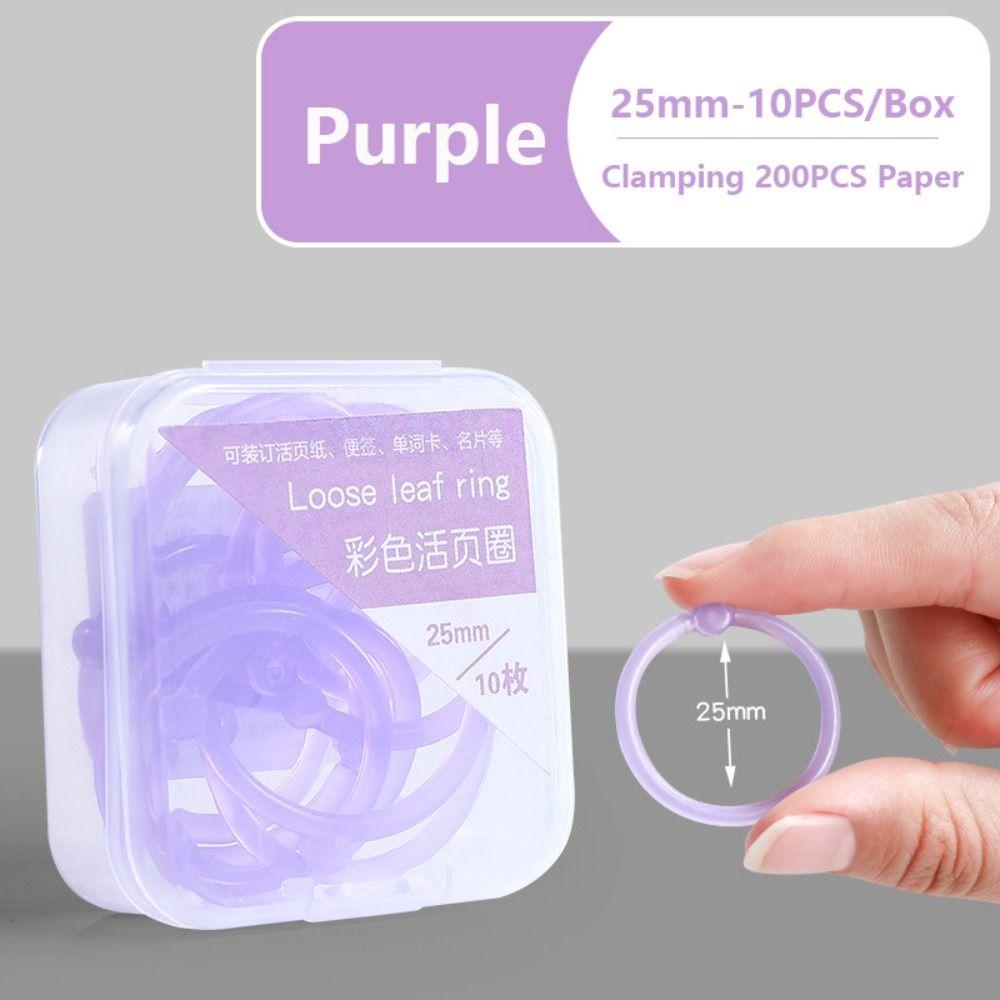 DIY Loose Leaf Paper Buckle Multi-Function Loose-leaf Book Hoops  School Office