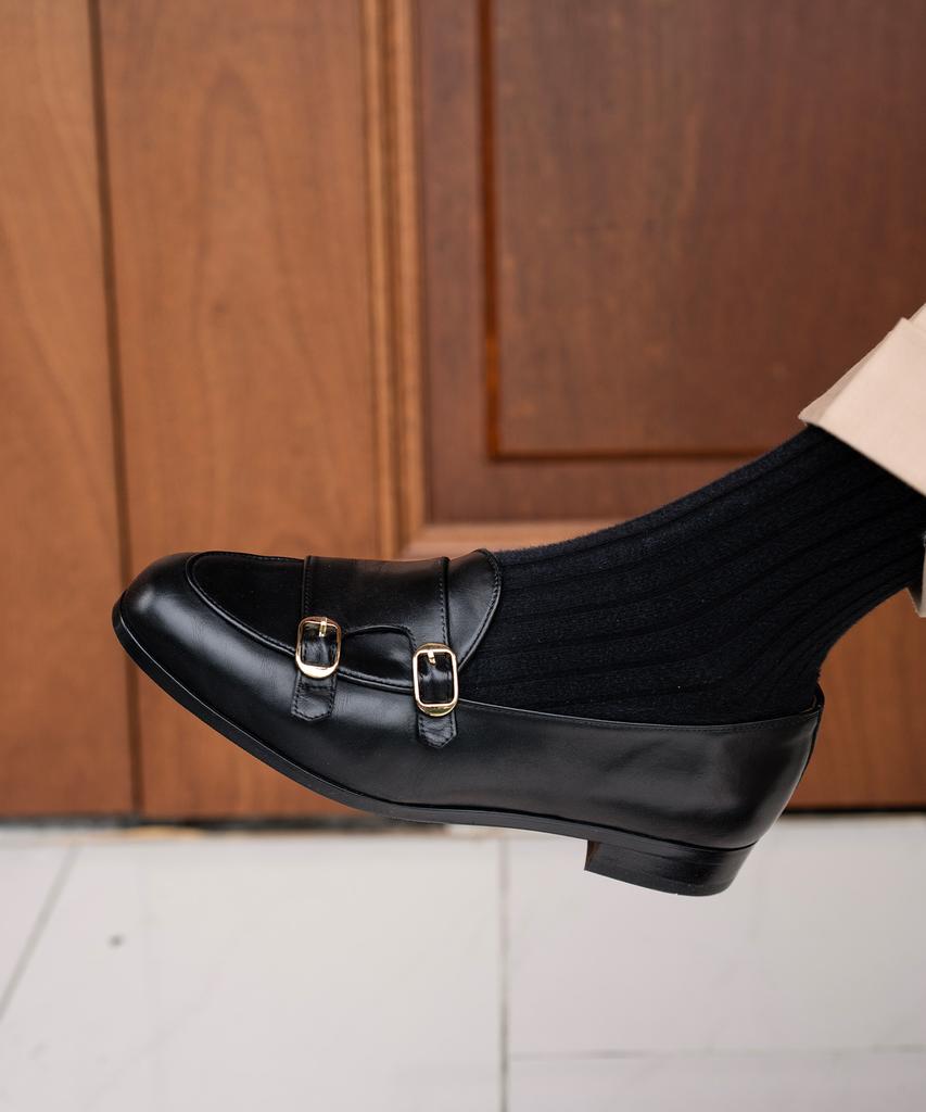 Allclassic Alc4403 Belgian Monk Loafers_Black