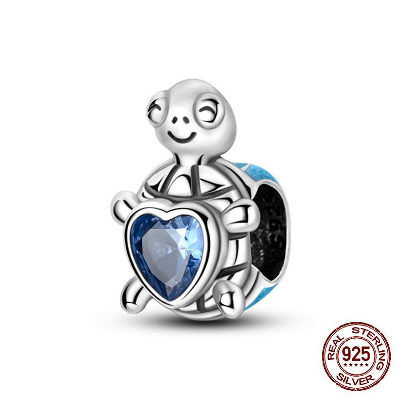 100% стерлингового серебра 925 пробы с изображением кофейного кота, кролика, медведя, пингвина, бусины, подходят для 925 оригинальных браслетов, сделай сам, подарок на день рождения, ювелирные изделия