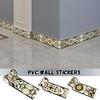5M Наклейки на стену Водонепроницаемые ПВХ Самоклеящиеся настенные бордюры Плинтусы Наклейки на плинтусы для кухни Плинтусы