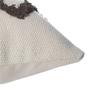 Housse De Coussin - Tufte - 40 X 40 Cm - 100% Coton - Gris - Finition Zip
