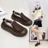 Осенне-зимняя обувь из хлопка 2024 года, новые плюшевые и теплые повседневные туфли Lefu с мягкой подошвой