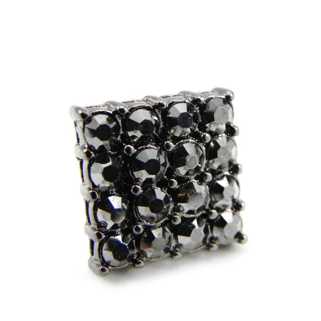 Les Trésors De Lily [H0292] — Серые дизайнерские серьги «Богиня»