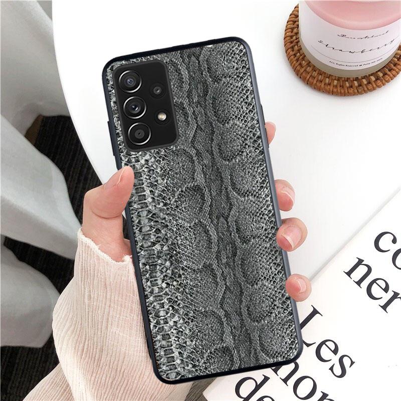 Чехол для телефона из змеиной кожи для Samsung Galaxy A13 A22 A12 A32 A71 A11 A21S A33 A52 A72 A51 A50 A70 A31 M31