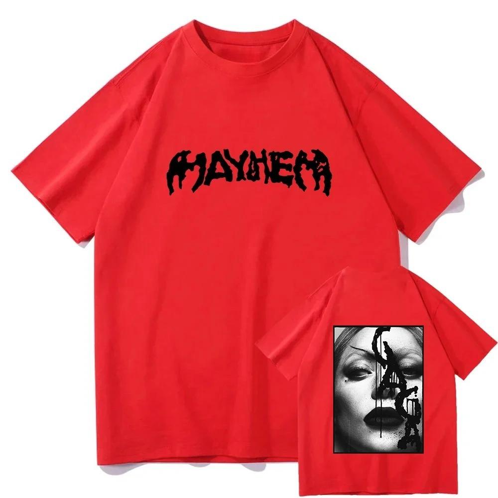 The MAYHEM Ball Tour 2026 TShirt Lady Gaga Singer Graphic Tshirts Fashion Short Sleeve Summer T Shirt Cotton Women Tees Y2K