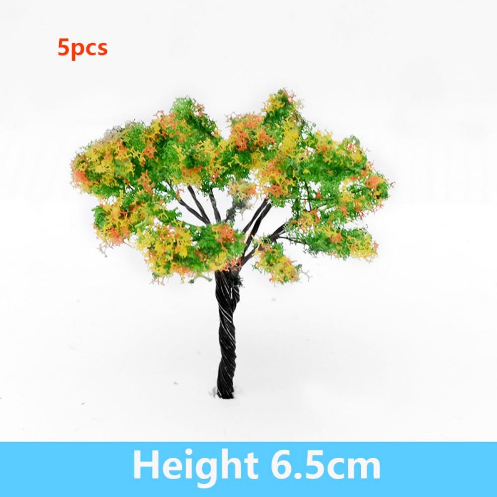5pcs 6.5cm Miniature Fairy Garden Tree Mini Craft Micro Landscaping Decor Outdoor Adventure Camping