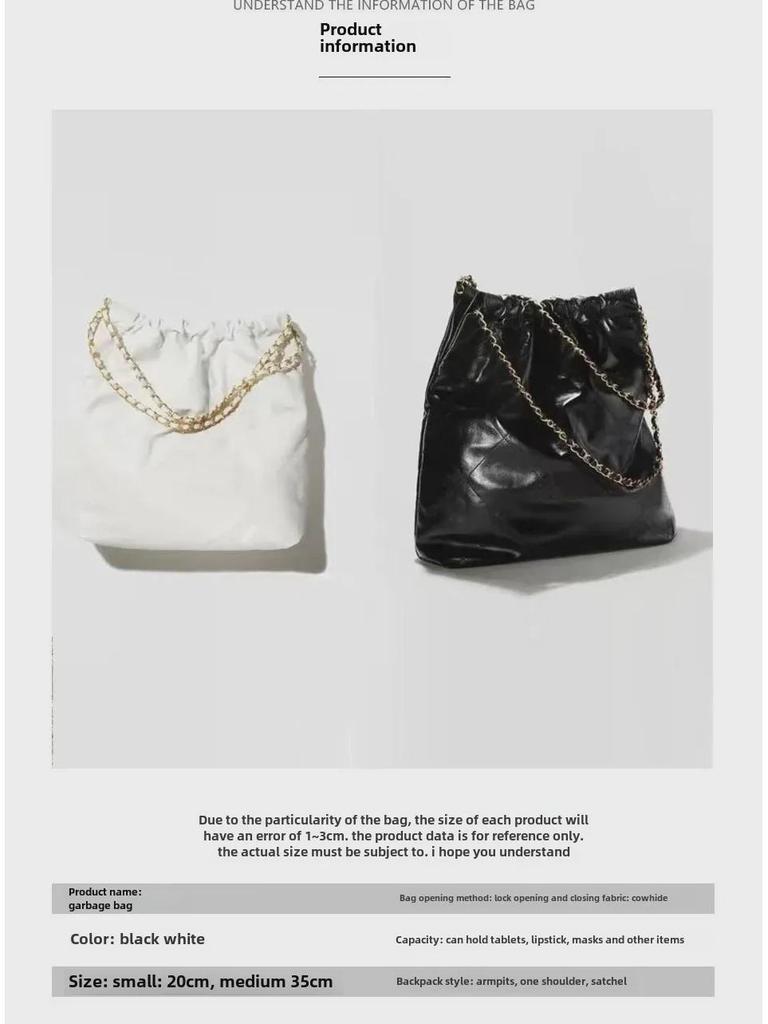 Stylish Women's Large Capacity Cowhide Tote & Bucket Bag