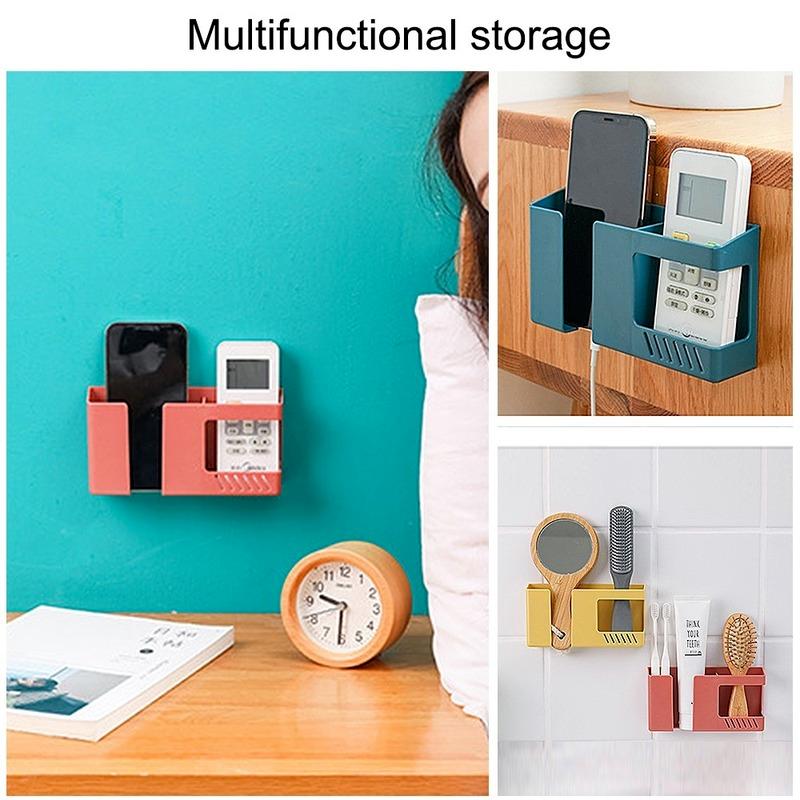 Компактный настенный органайзер для пультов дистанционного управления и мобильных телефонов со слотом для зарядки