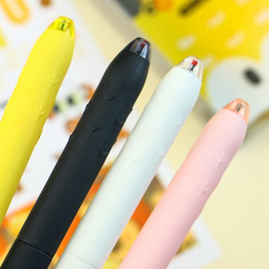 Милая Цыпленок Клик Гелевая Ручка 0,5 мм Быстросохнущие Чернила Веселая Выдвижная Гелевая Ручка для Школы Офиса Снятие Стресса Новинка Инструмент для Письма