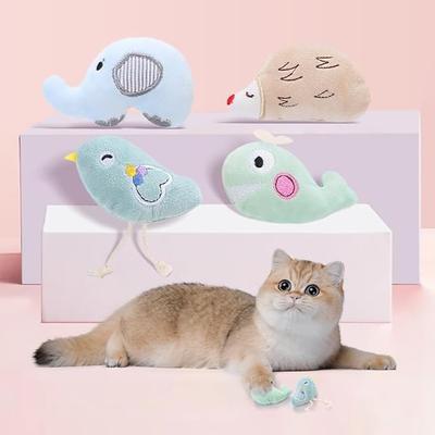Мини плюшевая игрушка-кошка, милый зверёк, подходит для игры в одиночку и снятия стресса. Мягкая, прочная, удобная для жевания, износостойкая, устойчивая к укусам, легко чистится.