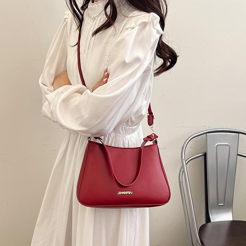 Trendy Spring Solid Color Underarm Bag For Women Chic Stylish Shoulder Bag