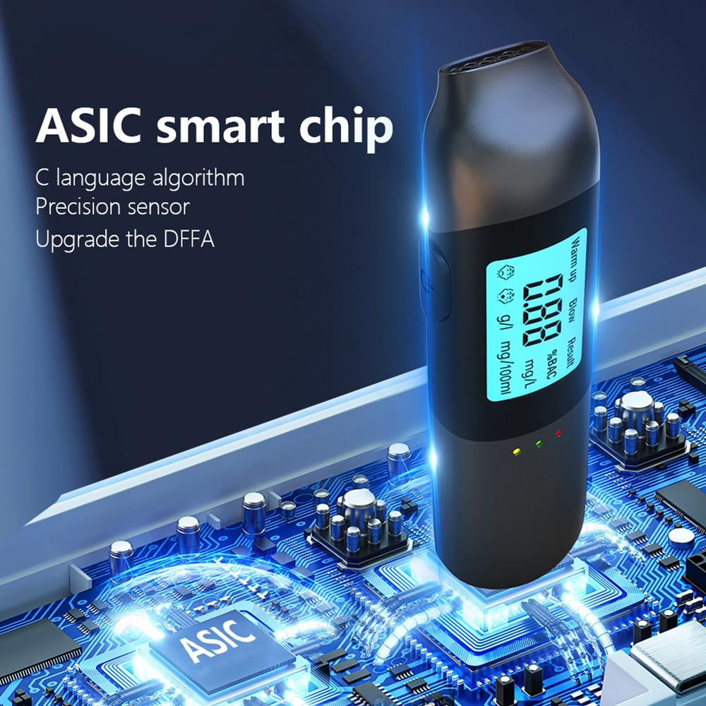 Бесконтактный алкотестер, светодиодный цифровой дисплей, алкометр, тестер алкоголя, высокая точность, алкотестер, диагностический инструмент