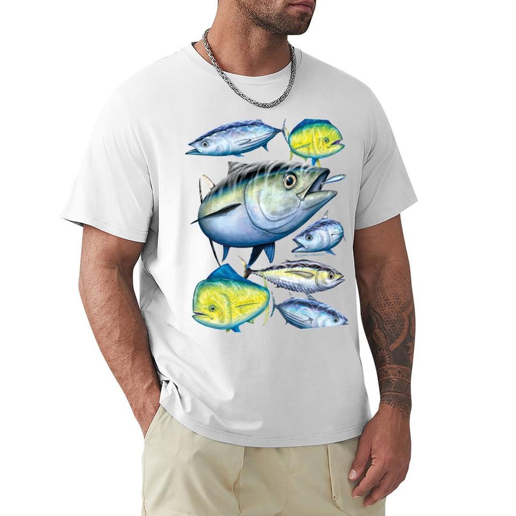 Tuna And Mahi Mahi TShirt Lightweight Hiking TShirt
