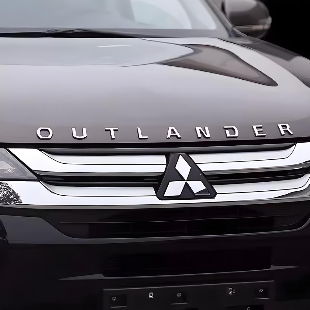Декоративная наклейка-шильдик на передний капот автомобиля для Mitsubishi Outlander Ralliart Lancer Evolution Grandis Pajero ASX
