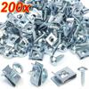 Auto Motorcycle M5 Screw Spacer Set Silver Self-Tapping Screw U-Clip Rustproof Anti-corrosion Metal Fastener Car Accessories