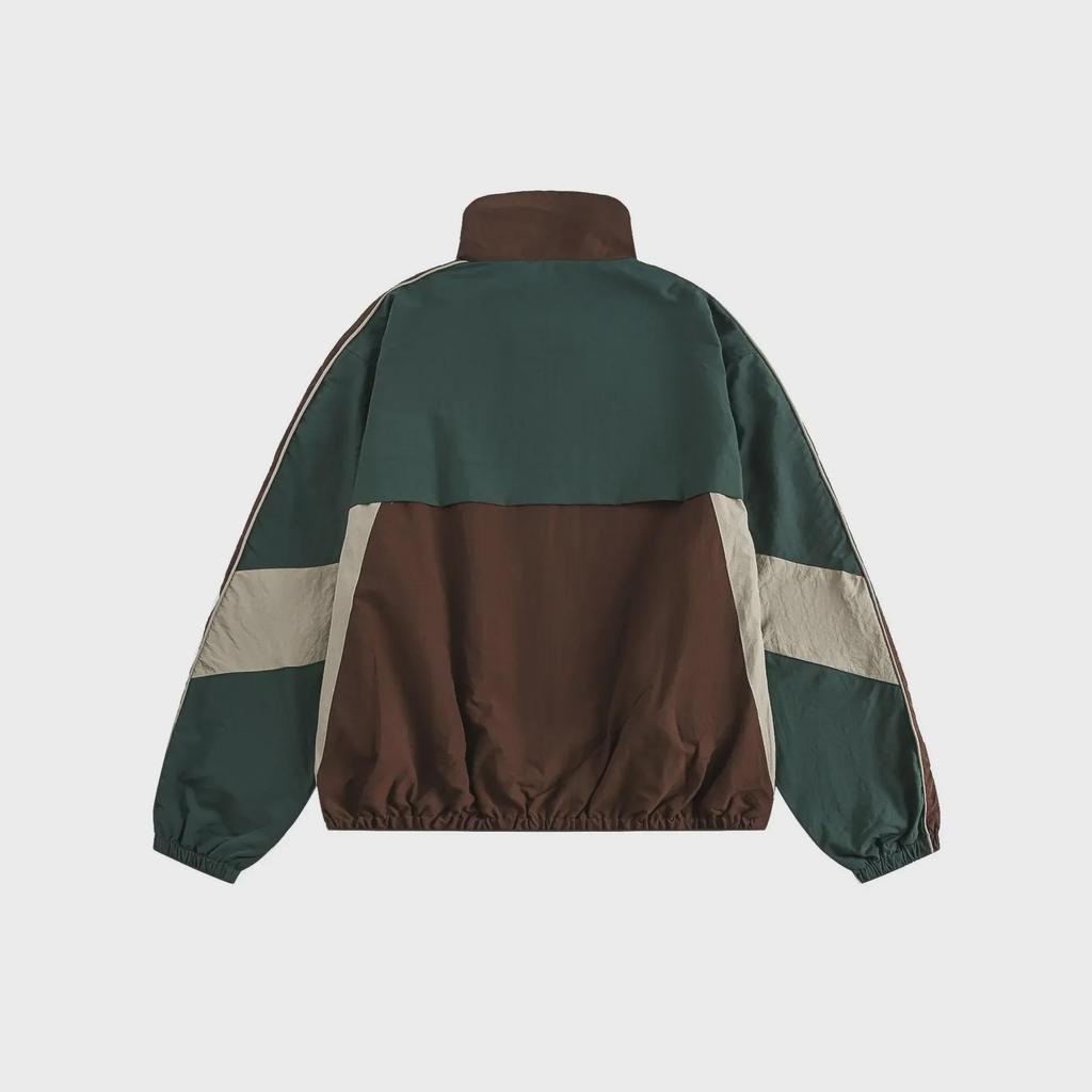 Мужская модная брендовая ветрозащитная куртка с контрастной строчкой — американский ретро-стиль, свободный крой, повседневная, унисекс, идеально подходит для занятий спортом весной и осенью.