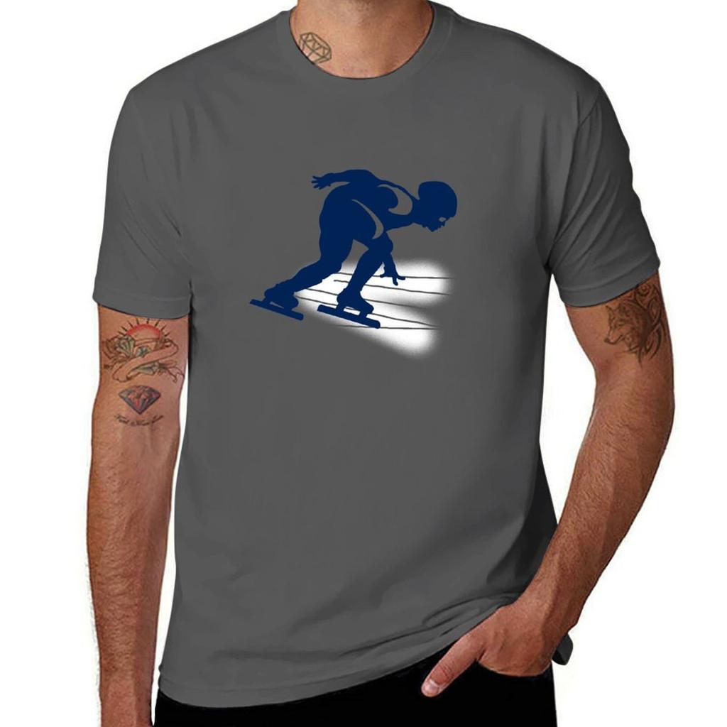 Short Track Speed Skating Tshirt Summer Holiday Casual Tee
