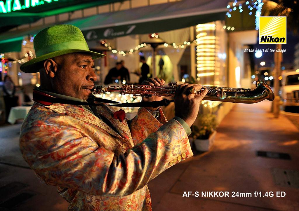 Объектив Nikon с фиксированным фокусным расстоянием NIKKOR 24mm ED, совместимый с полнокадровыми камерами, AF-S f/1.4G