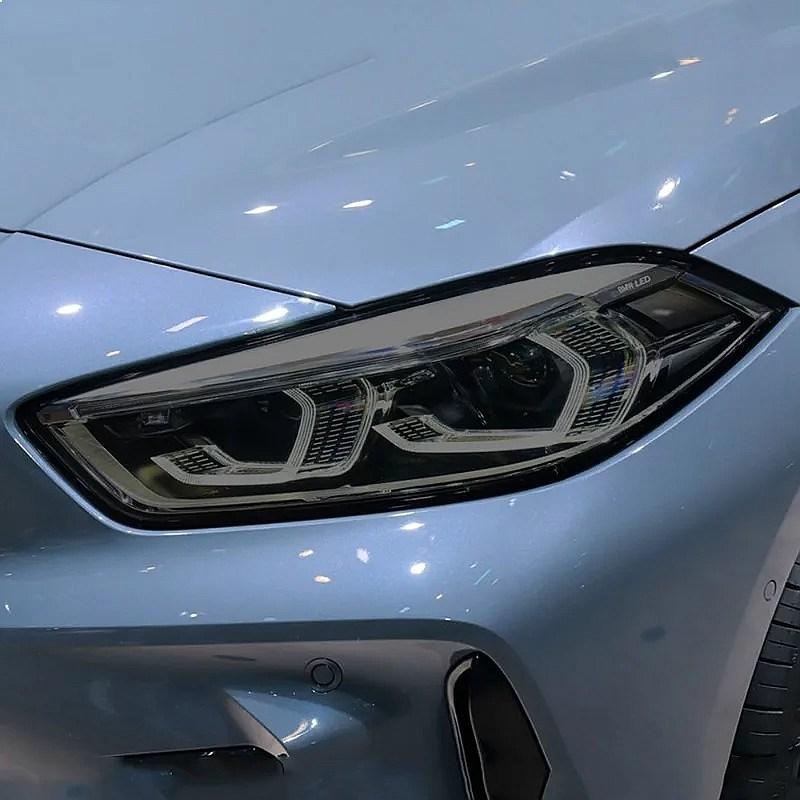 For BMW 1 Series F40 M135i 118 Car Headlight Protective Film Smoked Black Tint Wrap Vinyl Transparent TPU Sticker