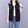 Design Denim Vest Student Light Blue Coats Loose Casual Trend Women's Denim Jacket Fashionable Korean Version Large Size 3XL-5XL