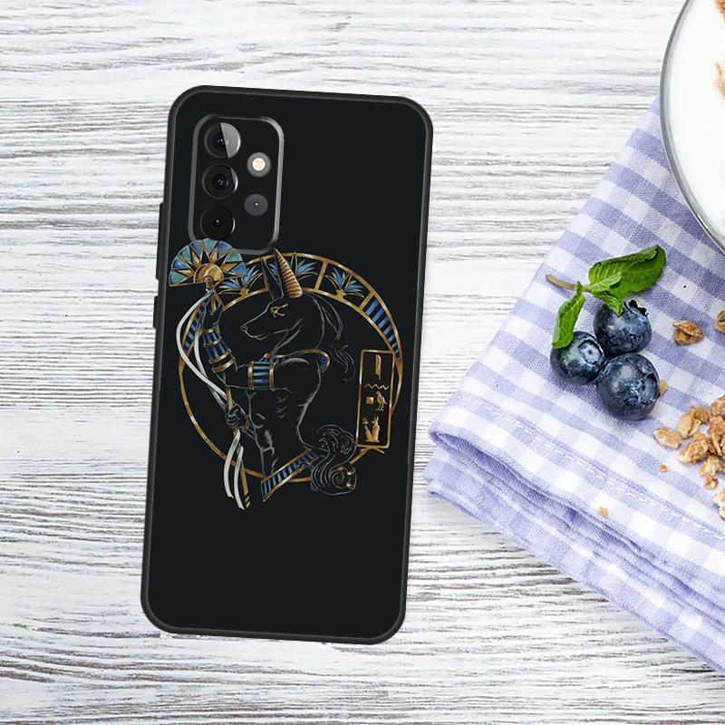 Египет Нефертити Анубис Анх Чехол Для Samsung Galaxy A52 A32 A12 A14 A34 A54 A53 A33 A13 A51 A71 A15 A25 A35 A55 Чехол