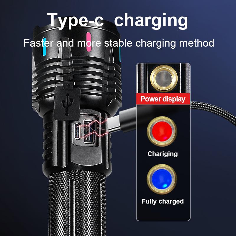 Новый супер яркий 800 Вт белый лазерный фонарик перезаряжаемый 5000 м фонарь водонепроницаемый уличный рабочий фонарь для кемпинга