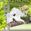 Smart Birds Hanging Feeder Acrylic with Camera Bird House Pet Feeder Transparent 1080P HD Easy Installation for Outdoor Garden