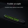 Car Parking Sign Luminous Creative Clearly Visible At Night Alloy Car Accessories Parking Card Easy Installation