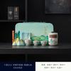 Chinese-style Thousand Miles Jiangshan Travel Tea Set Ceramic Kuaike Cup Outdoor Portable Tea Pot Landscape Painting Gift Box