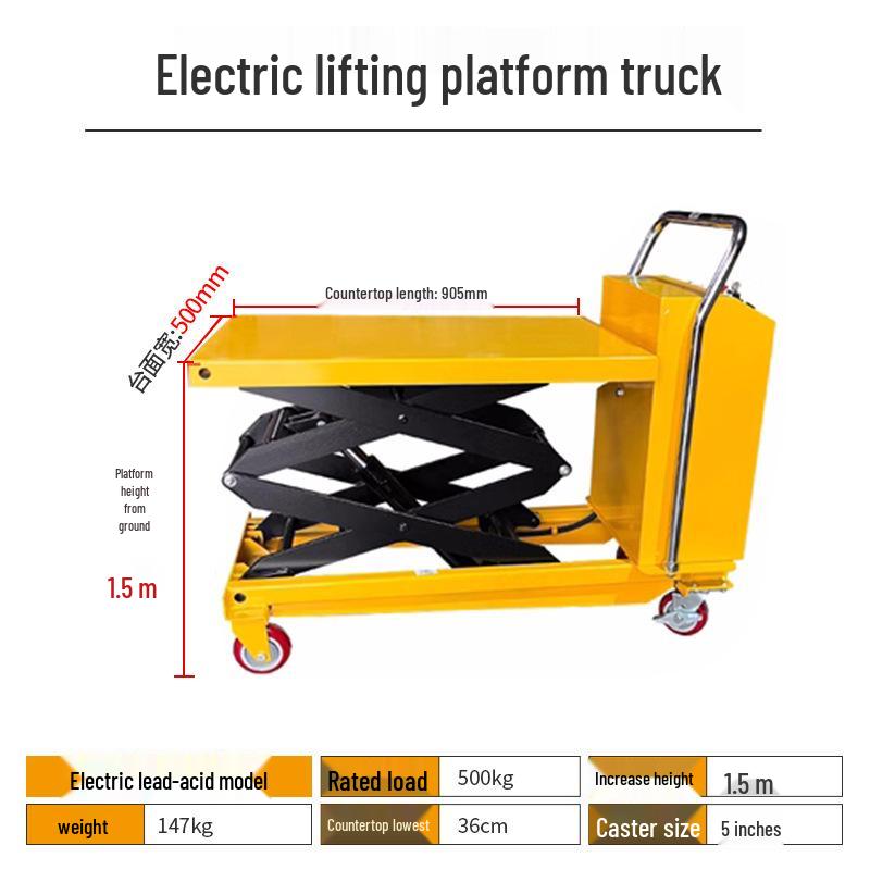 Mobile Electric Hydraulic Scissor Lift Platform Truck