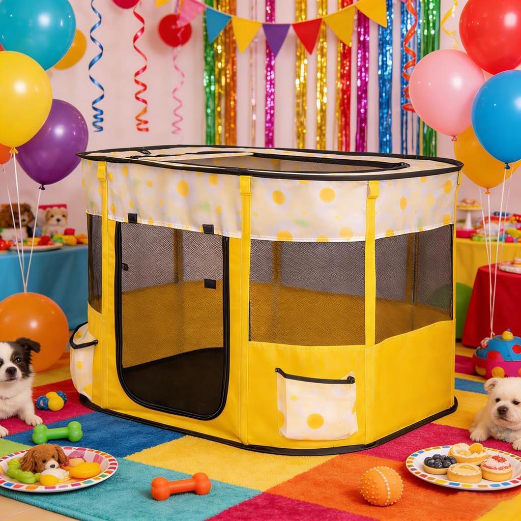 Floving Rectangular Pet Folding Dog Indoor Dog Foldable Pet Pet Easy Cat Cat Birthing Dog Mesh Travel with Carrier Bag Playpen, Playpen, Playpen,