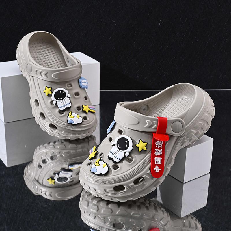 Летние детские мультяшные ЭВА клоги для мальчиков и девочек, дышащие, нескользящие, пляжная обувь различных цветов и размеров для активного отдыха