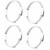 4 шт. ЦЕНТРИРУЮЩИЕ КОЛЬЦА 73,1 мм/72,6 мм Алюминиевые центрирующие кольца с бортиком