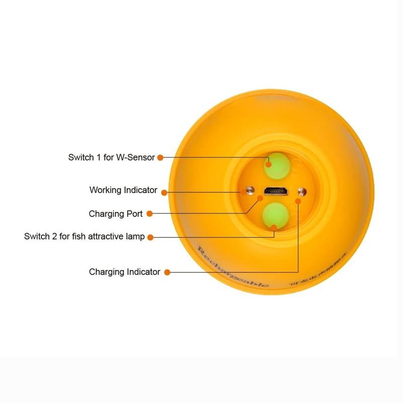 2025 Новый Портативный Профессиональный Эхолот Беспроводной Сотовый Телефон Сонар Эхолот Рыбопоисковый Детектор Рыбы Эхолот с Точечной Матрицей