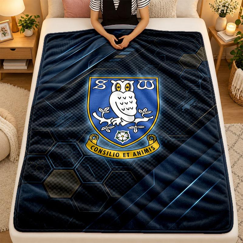 Flannel BlanketSheffield Wednesday Warm Soft Throw Blanket for Indoor Sofa Bed Living Room Use