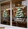 1-11pc Christmas Window Sticker Xmas Tree Snowman Snowflake Glass Decoration Electrostatic Sticker Party Festival Supplies Decor