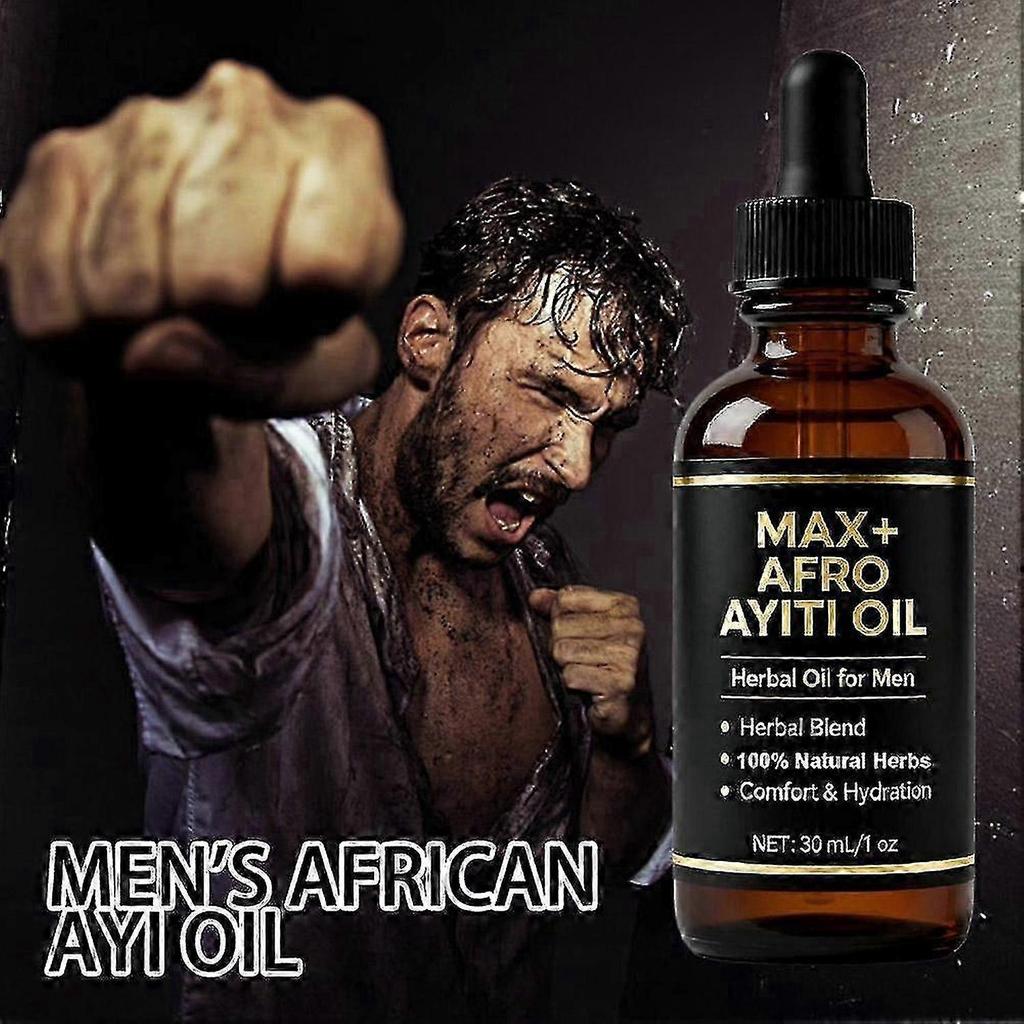 3PCS Trineh Afro Ayiti Oil Natural Herbal Oil For Man Herbal Blend Hydration 30Ml