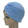 Hot Sale Knotted 1PC Stretchy Hot Sale Adult Headband Turban Popular Muslim Hat For Women High Quality Chemo Indian Cap Hijab Bandanas Head Wrap