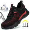 Fashion Breathable Men's Safety Shoes Composite Toe Anti-smash Work Shoes Sneakers Men Protective Shoes Insulation 6KV Work Boots Male